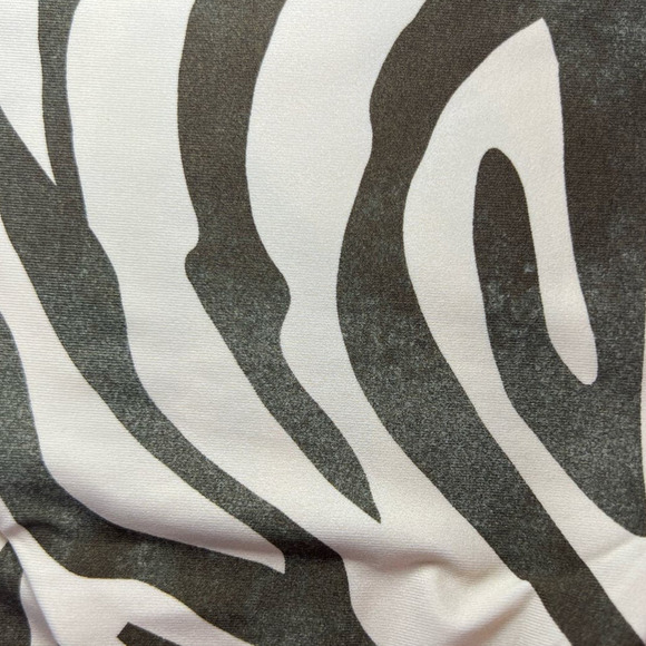 NWT Stone Fox Swim Roca Bikini Bottom, Distressed, Earth Zebra Print, size Large - Picture 10 of 15